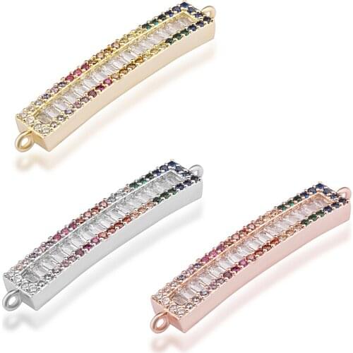 DIY Handmade Fashion Jewelry Making Supplies Jewelry Making Bracelets Necklace Jewelry Micro Pave Zircon Connector Accessories