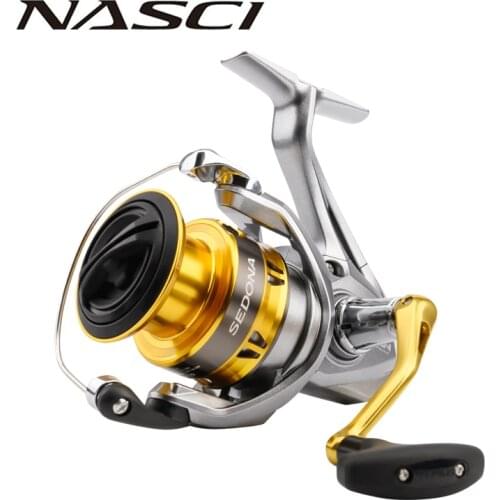 SHIMANO NASCI 500 1000 2000 2500 3000 4000 5000 Gear Ratio 5.0:1 6.2:1 Aluminium Spool Ultra Light Saltewater Fishing Reels