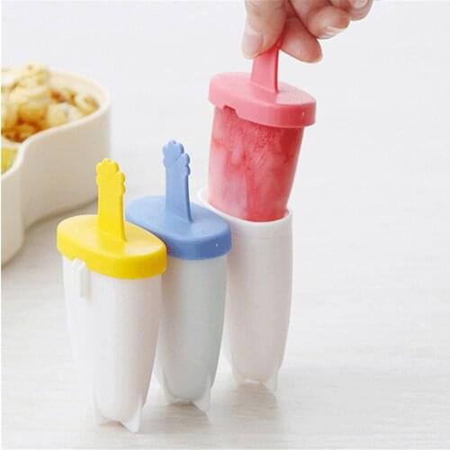 3PCS Silicone Ice Cream Sticks Molds Tray Ice cream Maker Kitchen Tools Reusable Moulds Eco-Friendly Stocked Juices Yogurt 20515