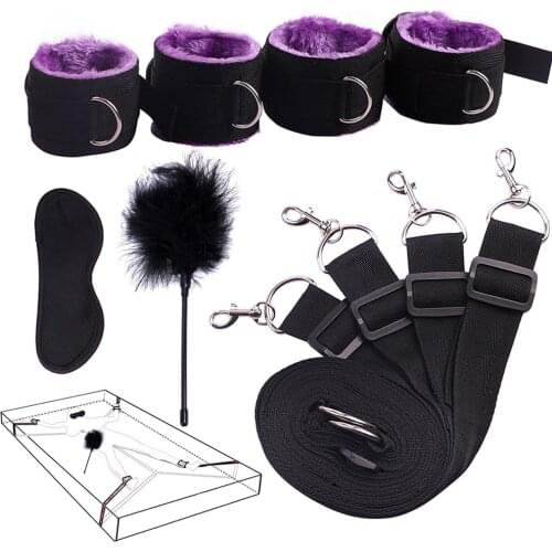 Adult SM Products Bed BDSM Bondage Slave Restraints System Flirting Sex Toys Products For Adults Couples Erotic Accessories