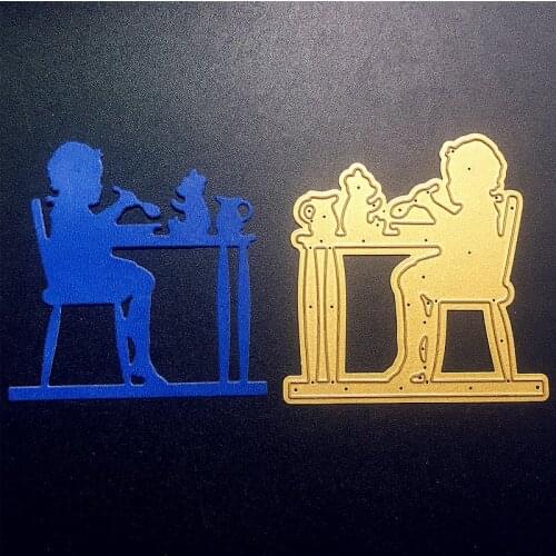 YLCD1402 Baby Dog Metal Cutting Dies For Scrapbooking Stencils DIY Album Cards Decoration Embossing Folder Craft Die Cuts Tools