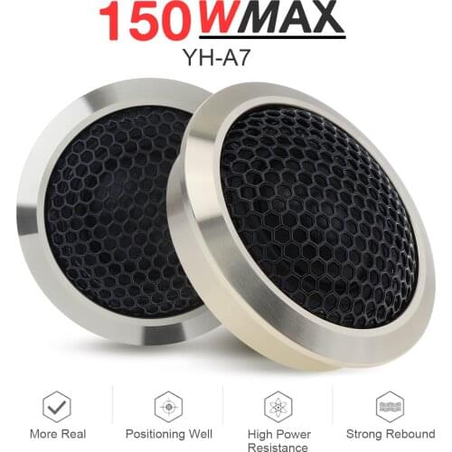 2Pcs Universal Car Mini Dome Tweeter Car Speaker High Efficiency Loudspeaker Loud Speaker Audio Sound car tweeter for DIY Car