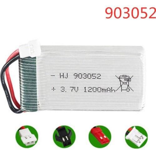3.7V 1200mAh 25C 903052 Lipo Battery for Syma X5 X5C X5SW X5SC X5S X5SC-1 M18 H5P RC Quadcopte 3.7V 903052 Battery