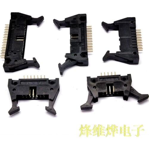 DC2 horns deduction horns seat 2.54MM feet away from the buckle socket 10/14/16/20/26/30/40 / 50P