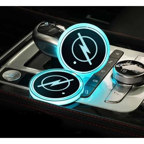 For Opel Astra J Corsa D Astra Astra K Vectra Bvectra B Insig Led Water Coaster Water Glass Atmosphere Light Sticker Accessories