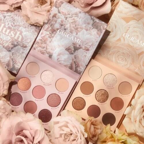Elegant And Sexy 9 Color Eye Shadow Palette Nude Matte Pearlescent Earth Color Glitter Eyeshadow Waterproof And Anti-sweat TSLM1