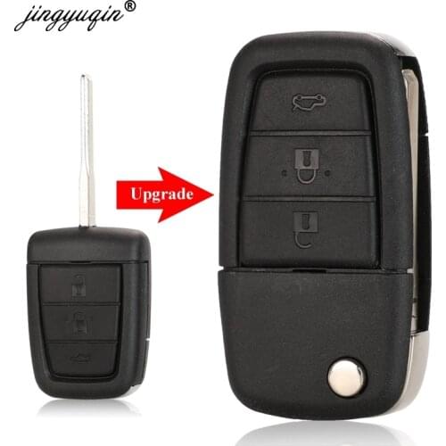 Jingyuqin Modified Flip Remote Key Fob Case Shell for Chevrolet Caprice for Holden Commodore VE With 3 + Panic Key 4 Buttons
