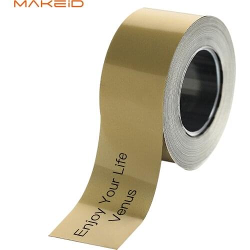 16mmx4m Adhesive Label Maker Tape Thermal Printing Paper Sticker Name Price Classification Waterproof Tear-Resistant for MAKEID