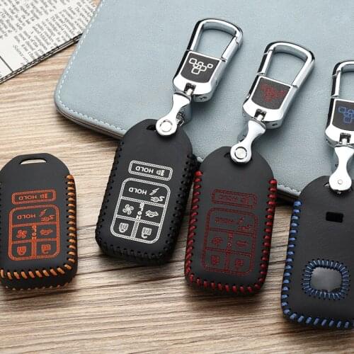 Luckeasy for honda Urban EV new energy Case Remote Keys Shell leather 2018 key cover key2y