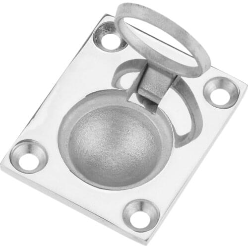 Marine Stainless Steel 316 Boat Hatch Handle Latch Locker Cabinet Flush Mount Lifting Ring Pull Deck Cover Handle Floor Buckle
