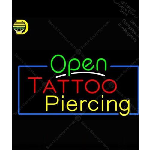 Neon light Signs Open Tattoo Piercing Neon Bulb sign Lamp Handcraft Beer Letrero neon coors light neon sign Eagles Neon Sign