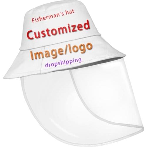 Noisydesigns 2020 Customized your image logo Bucket Hat Cute For Men Women Breathable Fishman Hat For Travel Ladies Dropshipping