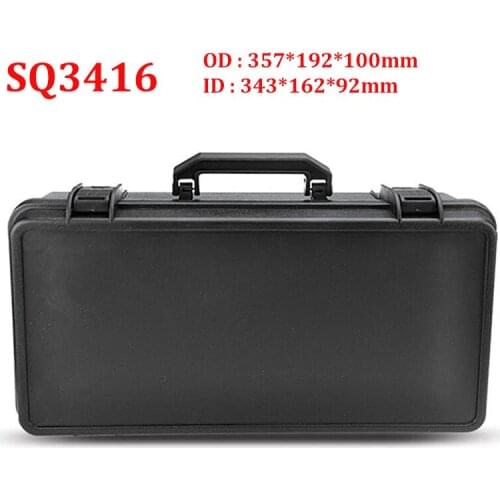 SQ3416 Plastic tool case for outdoor equipment tool box with pre-cut foam/pluck foam