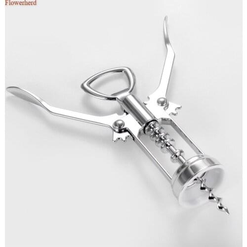 Portable Muti-function Zinc Alloy Red Wine Opener Wing Type Waiter Metal Wine Corkscrew Bottle Handle Openers Corkscrews