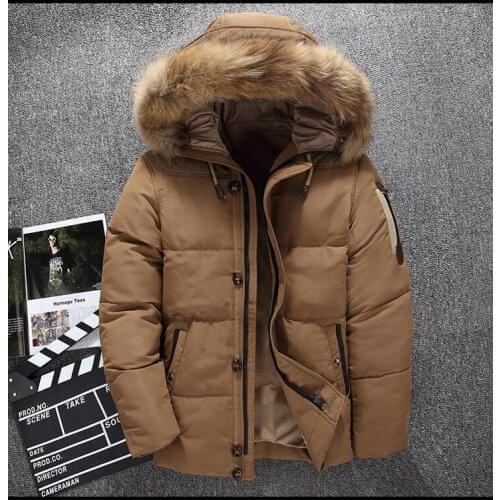 Free Shipping Top Design Men Winter Down Coats White Duck Down Padded jacket For Man Casual Mens Brand Hooded Jackets