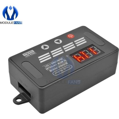 DC PWM Motor Speed Controller LED Digital Display Switch Accelerate Decelerate Speed Control Regulator