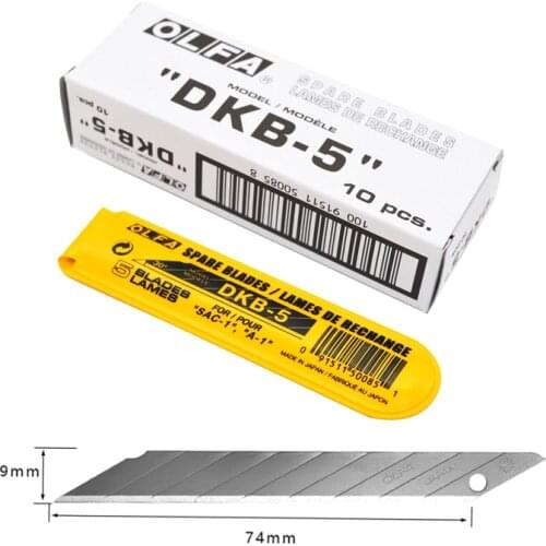 Made in Japan OLFA DKB-5 30-degree sharp angle art blade wallpaper/car film blade 50 pieces