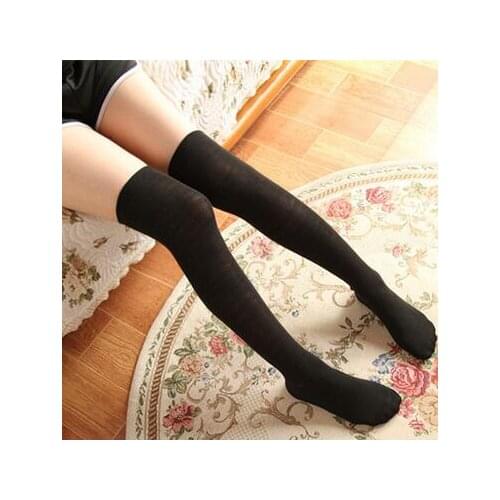 Sexy Knee Socks Women Winter Knitted Thigh High Stocking Long Boot Warm Slim Stockings Female Sexy Tights Stocking