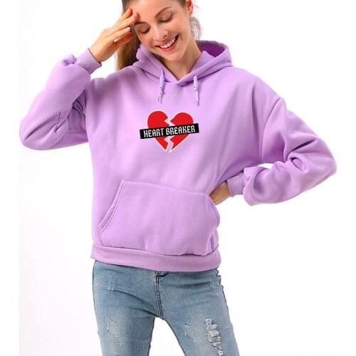 Broken Heart Hoodie Oversized Sweatshirt Fashion Pullover Sweatshirts Letter Hoodie Graphic Streetwear Harajuku Sudadera Mujeres