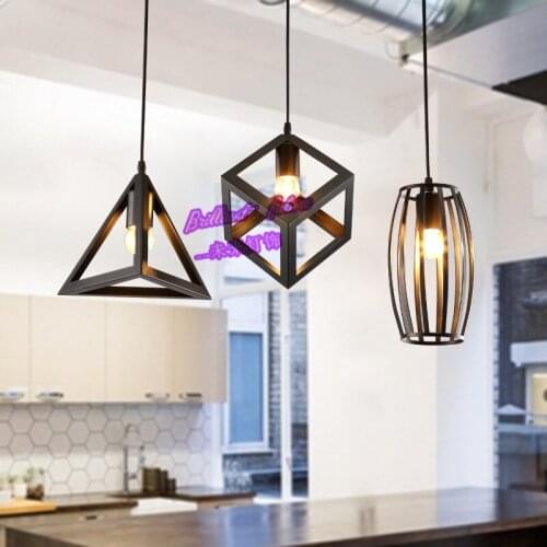 High quality Nordic minimalist three head Iron Chandelier creative personality restaurant industry wind corridors bar art lamps