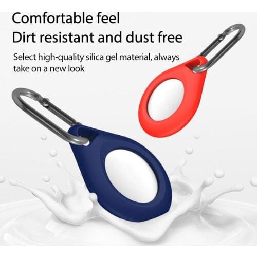 Liquid Protective Case For Apple Airtags Liquid Silicone Sleeve For Apple Locator Tracker Anti-lost Device Keychain Protective