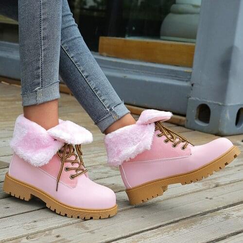 WEBONTINAL Winter Suede Leather Snow Ankle Boots Women Shoes Short For Female Fashion Fur Warm Plush Waterproof Booties Botines