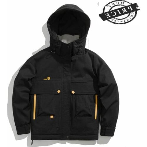 Winter Down Streetwear Jacket Men Thick Warm White Duck Down Coat Male Hood Mens Clothing 2021 Casual Outwear Hiver 2266