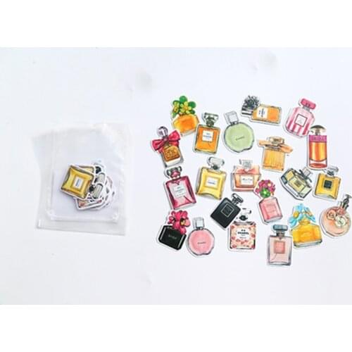1 Bag Perfumes Bottle Diary Decorative Stickers Hand Account Decoration