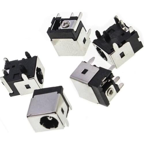 20/50 piece High quality DC-044A 5.5*2.1mm power socket Allcopper DC high temperature resistant socket 5-pin connector jack DIP