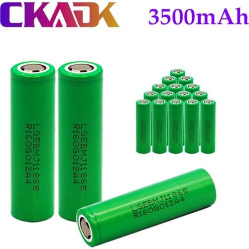 20PCS Original MJ1 3.7 v 3500 mah 18650 Lithium Rechargeable Battery For Flashlight batteries for 18650 LG MJ1 3500mah battery