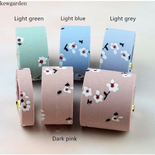 Kewgarden DIY Bow Hair Accessories Handmade Tape Plum Blossom Fabric Floral Layering Cloth Ribbon 1.5" 1" 40 25 10mm 10 Meters