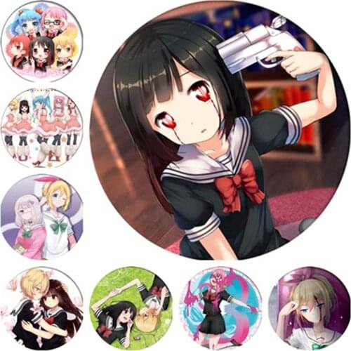 Free Shipping Anime Magical Girl Site Brooch Asagiri Aya Cosplay Badges For Clothes Backpack Decoration Pin Jewelry