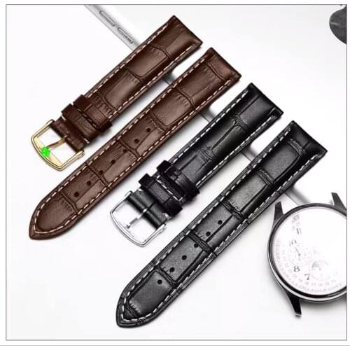 No buckle calfskin watch with slub pattern leather men and womens alternative master craftsman magnificent army flag Jialan Lu