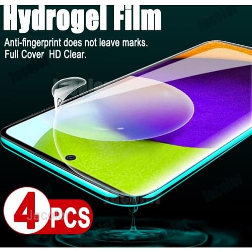 For Samsung Galaxy A52 4G/5G Safety Hydrogel Film Samsumg Glaxy A 52 Protective Soft Film (Note Glass) On For SamsungA52 HD