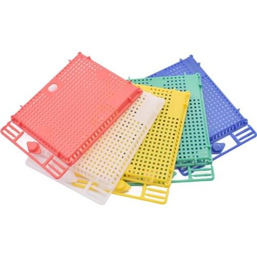 Beekeeping Tools 1PCS Nicot Queen Introduction Cage Queen Rearing Kit Plastic Round Flat Queen Introducing Cage for Beekeeper