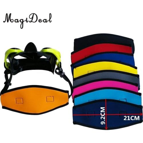 MagiDeal Comfort Neoprene Padded Underwater Scuba Diving Free Dive Snorkel Swim Mask Strap Cover Hair Wrap Replacement