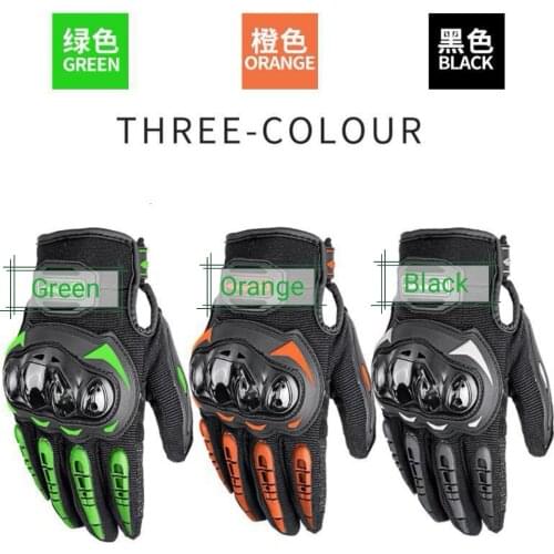 Factory Sale Outdoor Racing Gloves for Motorcycle Bicycle ATV Dirtbike Pit-Bike MotoCross Rider Black Green Red Screen-Touch