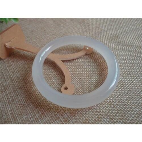 Natural bracelet female color no burning ice white bracelet genuine cord round fluorescent