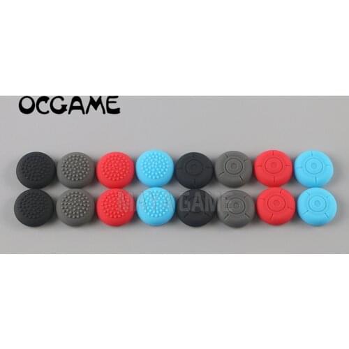OCGAME 100pcs/lot Joystick Caps Colorful Silicone Analog Grip Thumb stick button cap cover for Switch NS NX Accessories