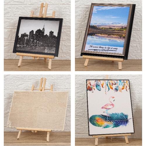 30/40/50cm Portable Wooden Easel Display Shelf Holder Stand for Artist Painting Sketching DIY Arts Photo Cards Displaying