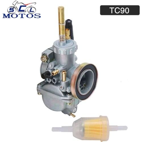 Sclmotos- 20mm Motorcycle Carburetor Carb Carburedor Aluminum For Suzuki TC90 Blazer TS90 1970 1971 Dit Pit Bike Racing