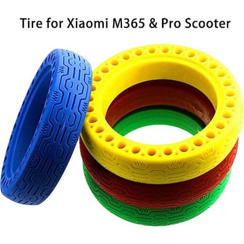 Xiaomi Mijia M365 Scooter Tyre Solid Hollow Tires Shock Absorber Non-Pneumatic Tyre Damping Rubber Tyres for m365 Bird Scooter