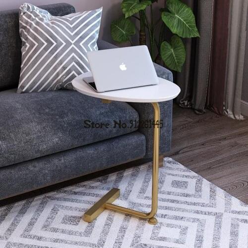 Nordic Simple Sofa Side Table Solid Wood Creative Side Table Movable Lazy Bedside Table Mini Small Family Tea Table
