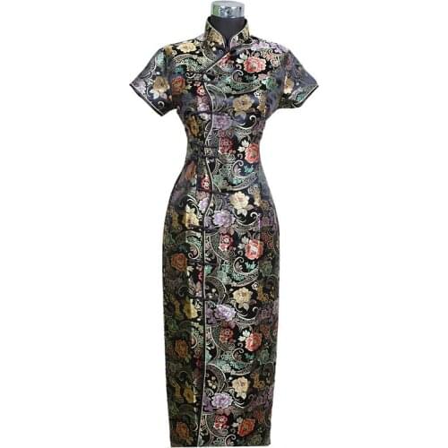 Chinese traditional Womens Long dress Qipao Cheong-sam Wedding Evening Dress Size S M L XL XXL XXXL C0001