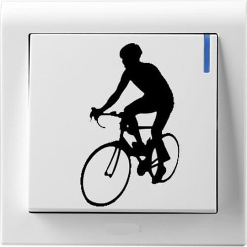 Custom Bike Race Vinyl Light Switch Sticker Wall Door Decal 5WS0384
