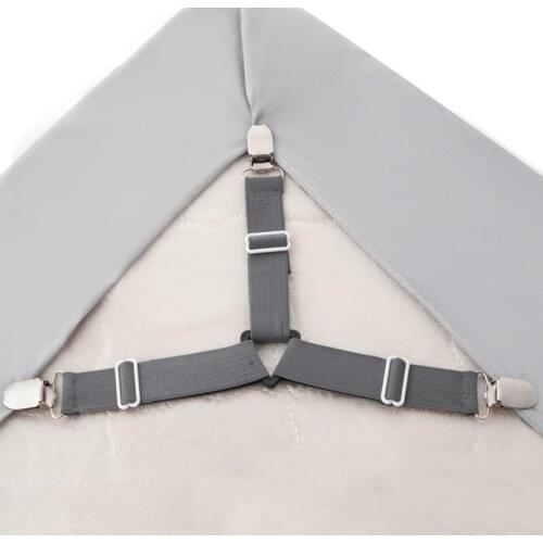 4 Pcs Bed Sheet Grippers Elastic Mattress Cover Bed Corner Holder Home Textiles Organize Gadgets Fixing Slip-Resistant Belt