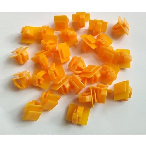 50Pcs Car Rocker Moulding Clip Nylon Retainer Auto Decoration Fastener Rivet For Hyundai 87758-35000 Accent Santa Fe & Tiburon