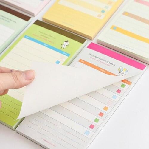60 Sheets Colorful Business Daily n07 Memo Pad For Student Memo Notes School Chancery Checklist Shopping List Notebook