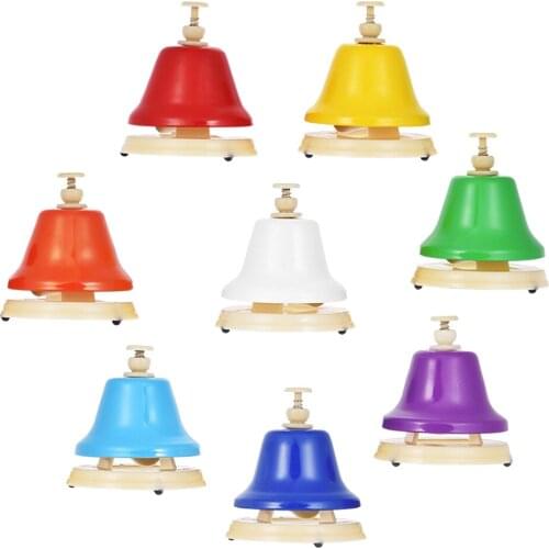 8pc 8 Note Hand Bell Percussion Instrument Puzzle Toys for Kids Child