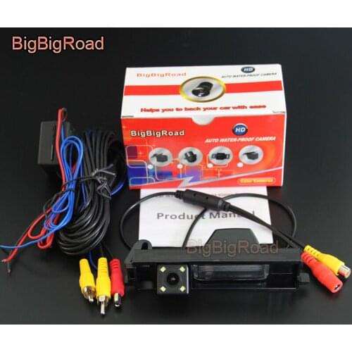 BigBigRoad Car Rear View Reverse Backup Camera For Chery Tiggo 2009 / A3 sedan Waterproof Night Vision CCD Parking Camera